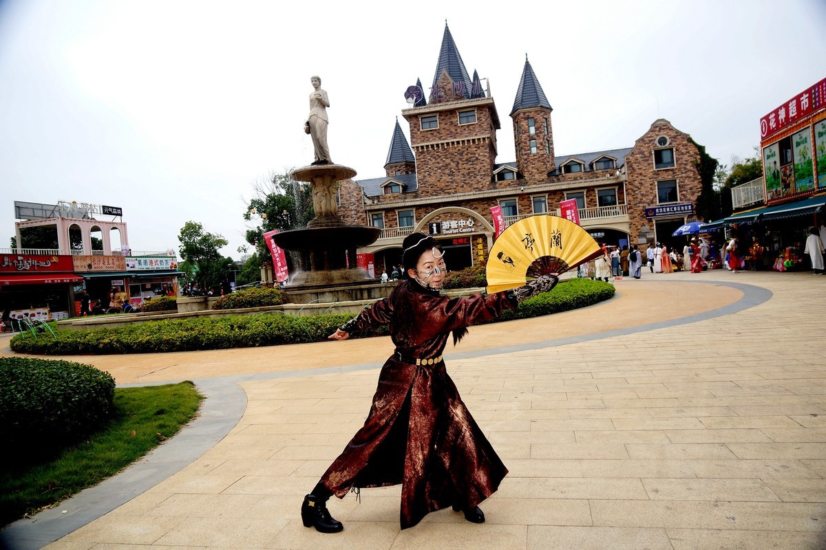 汉阳花博汇的古装美女！