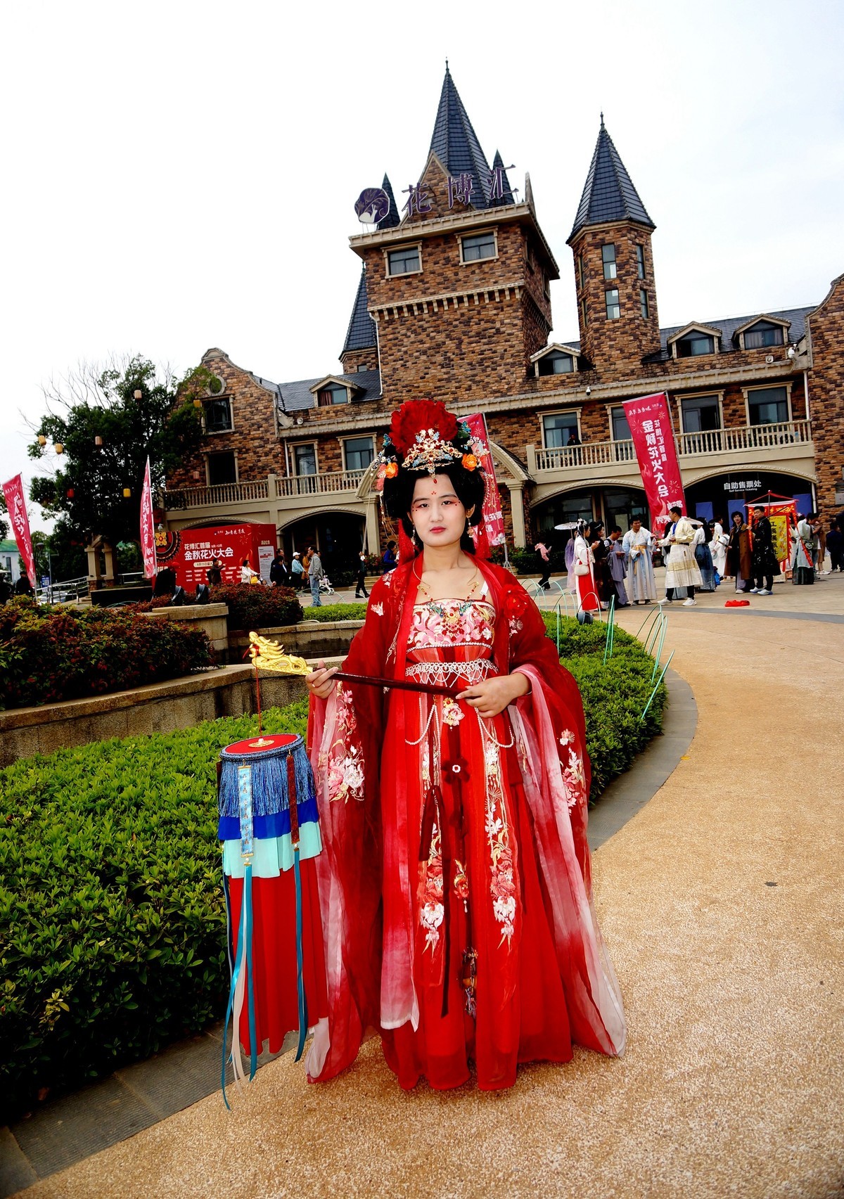 汉阳花博汇的古装美女！