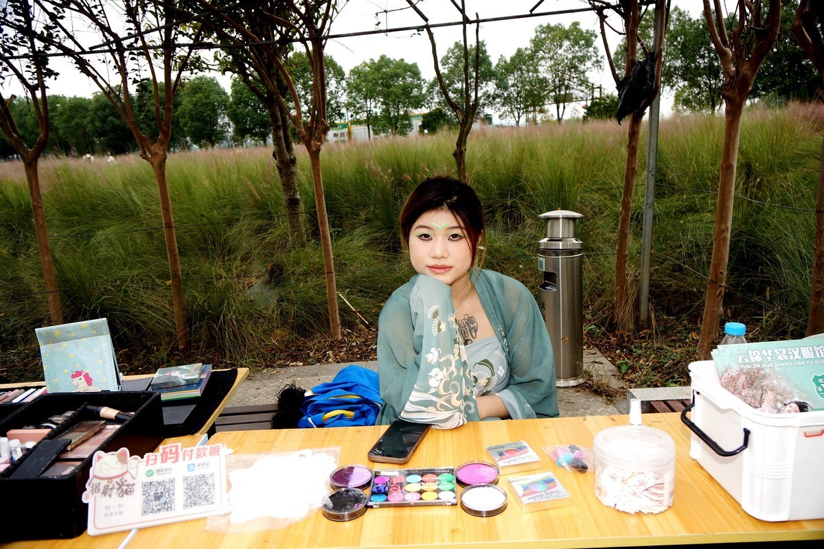 汉阳花博汇的古装美女！