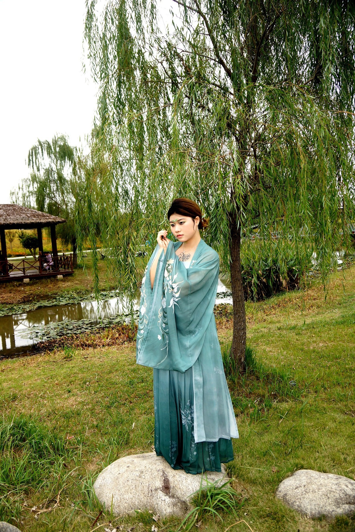 汉阳花博汇的古装美女！