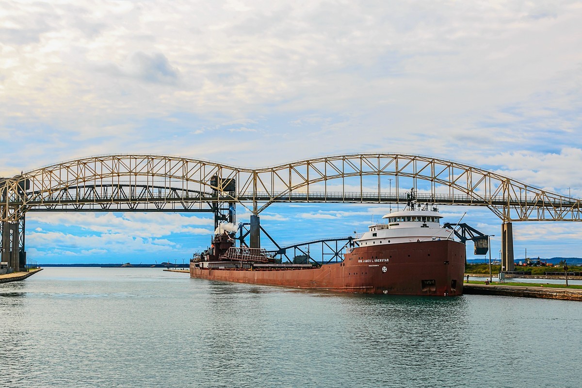 加拿大、美国游记（113）：（美）密歇根州 · 苏圣玛丽镇 · 边境游船