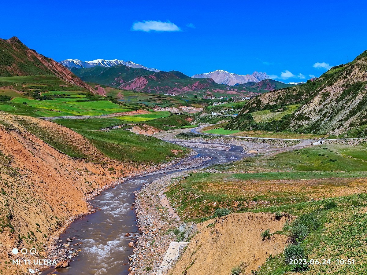 上海～成都～拉萨骑游随拍（86）尺犊镇途中视角