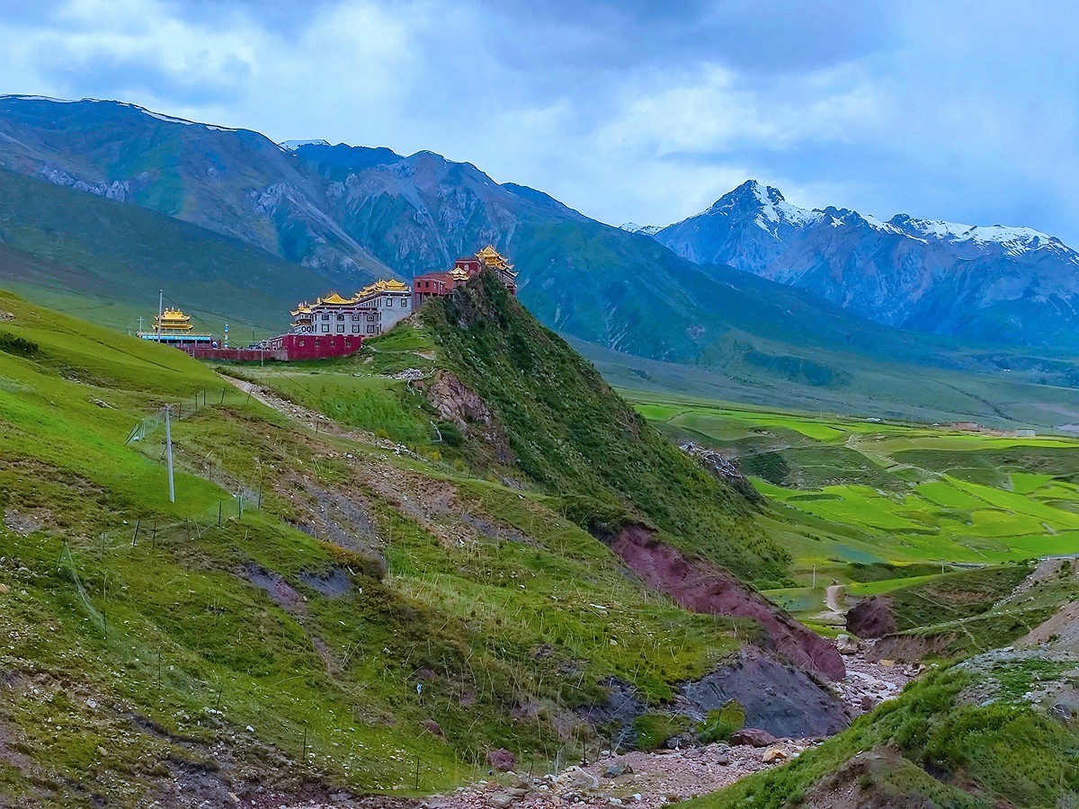 上海～成都～拉萨骑游随拍（86）尺犊镇途中视角