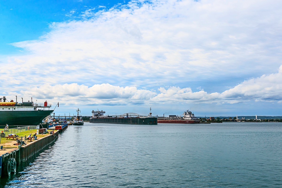 加拿大、美国游记（113）：（美）密歇根州 · 苏圣玛丽镇 · 边境游船