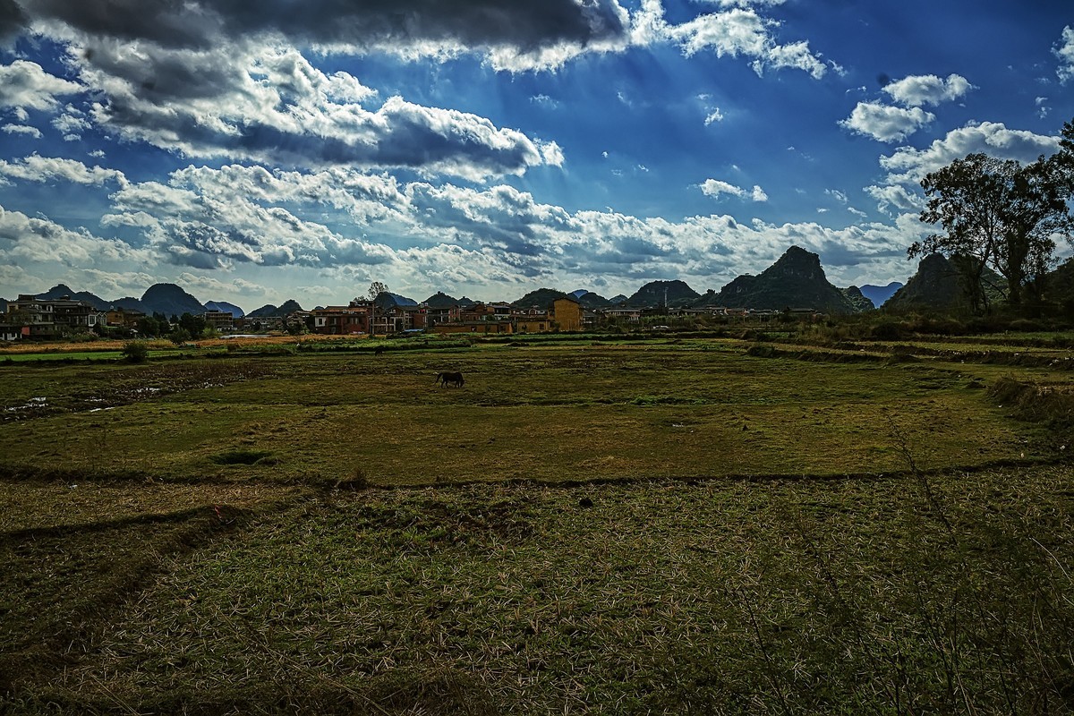 普者黑的山水田园风光
