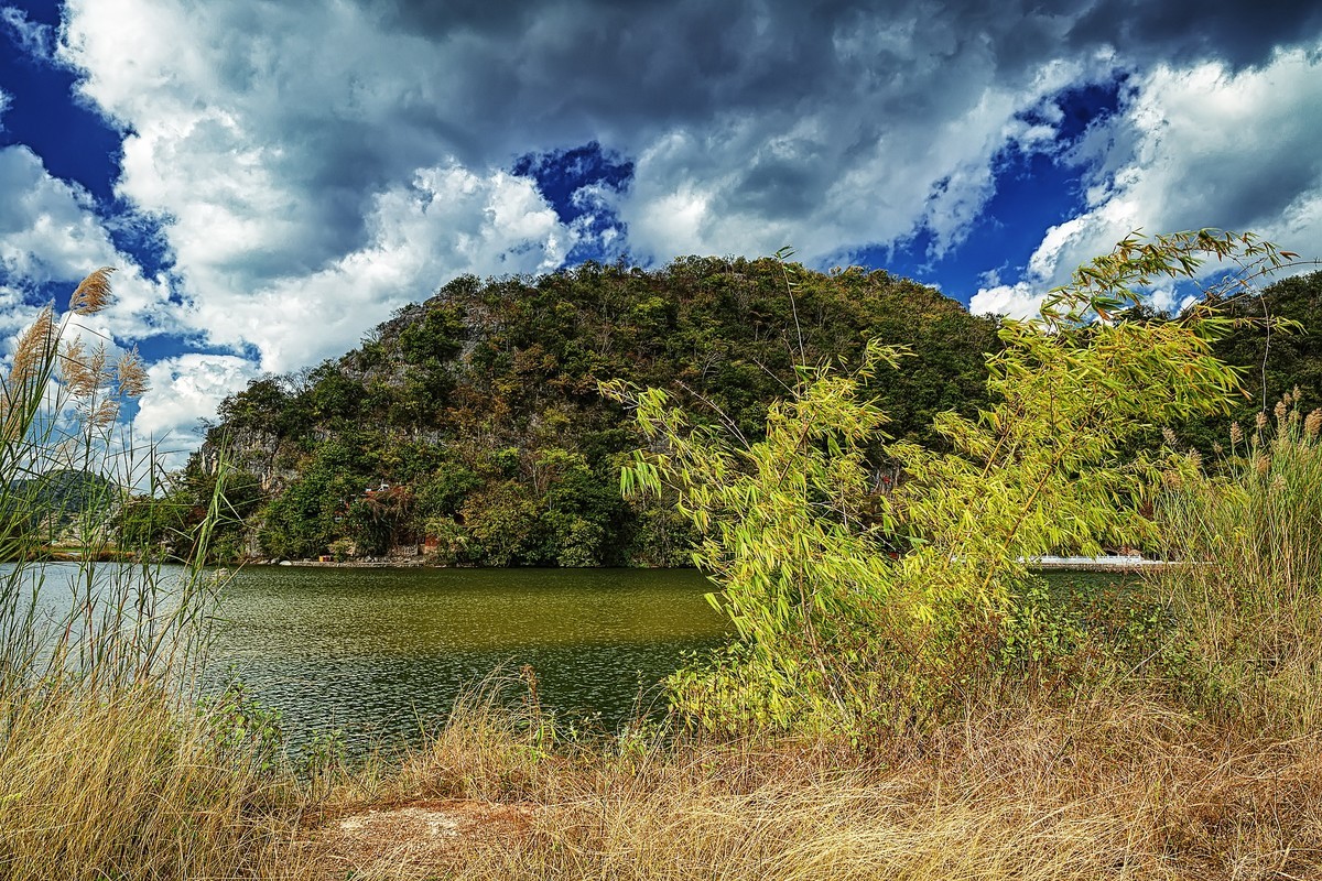 普者黑的山水田园风光