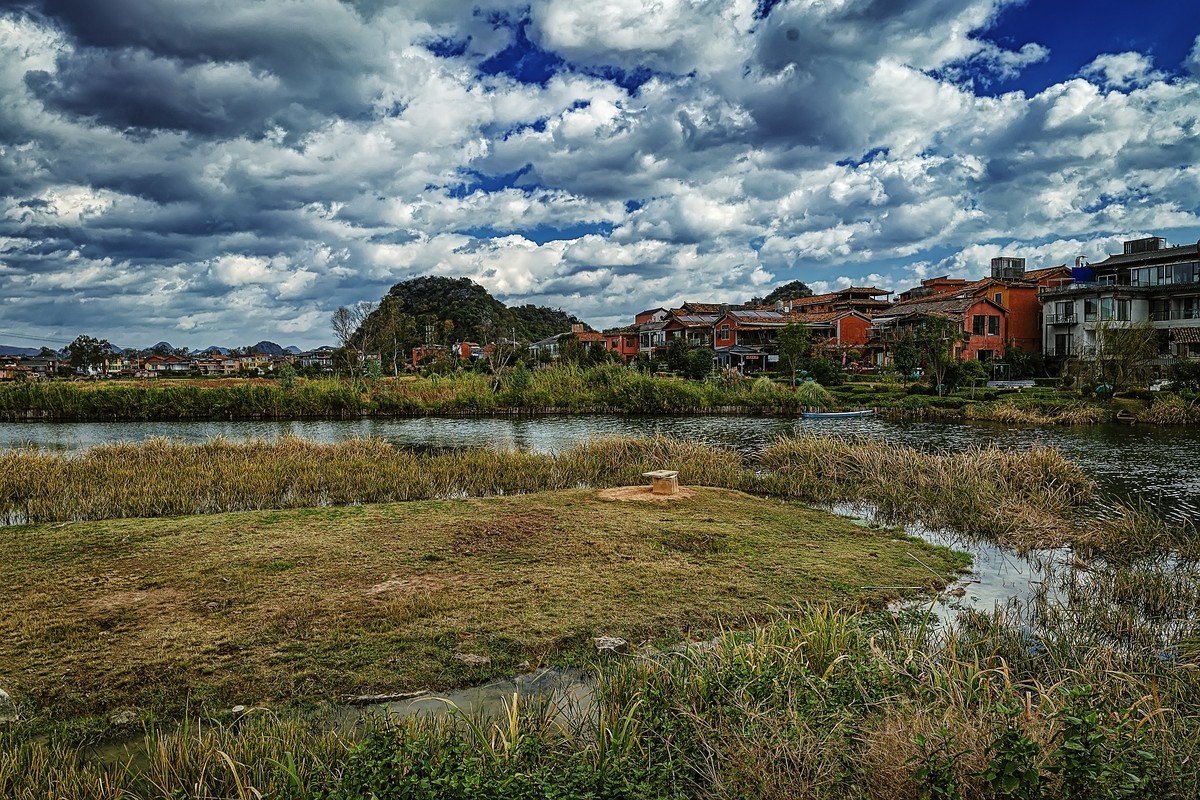 普者黑的山水田园风光