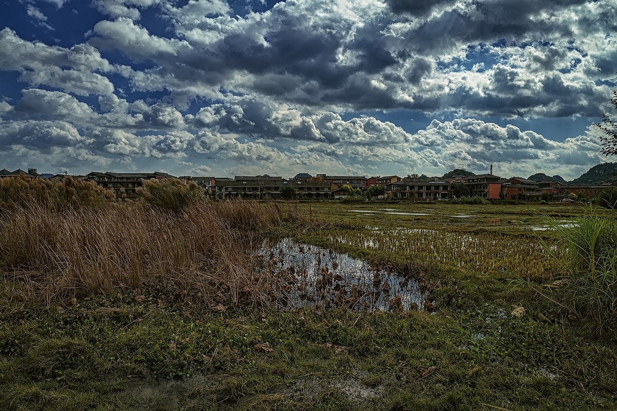 普者黑的山水田园风光