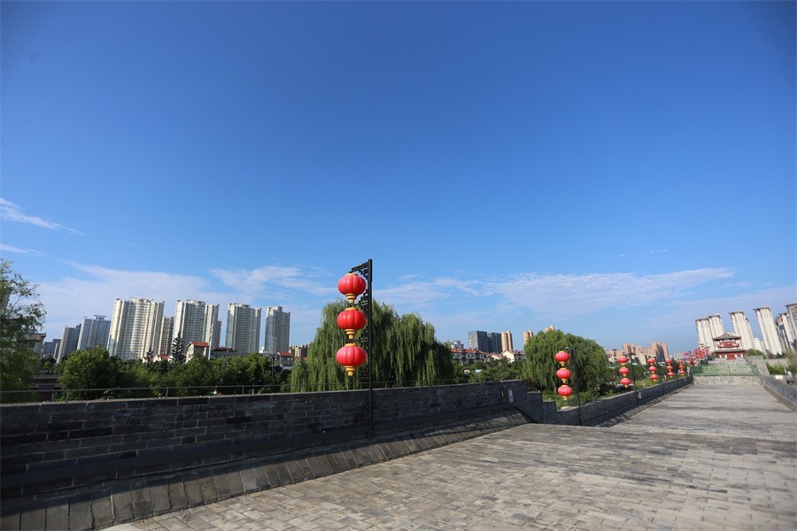 高温下的洛阳随唐城遗址植物园