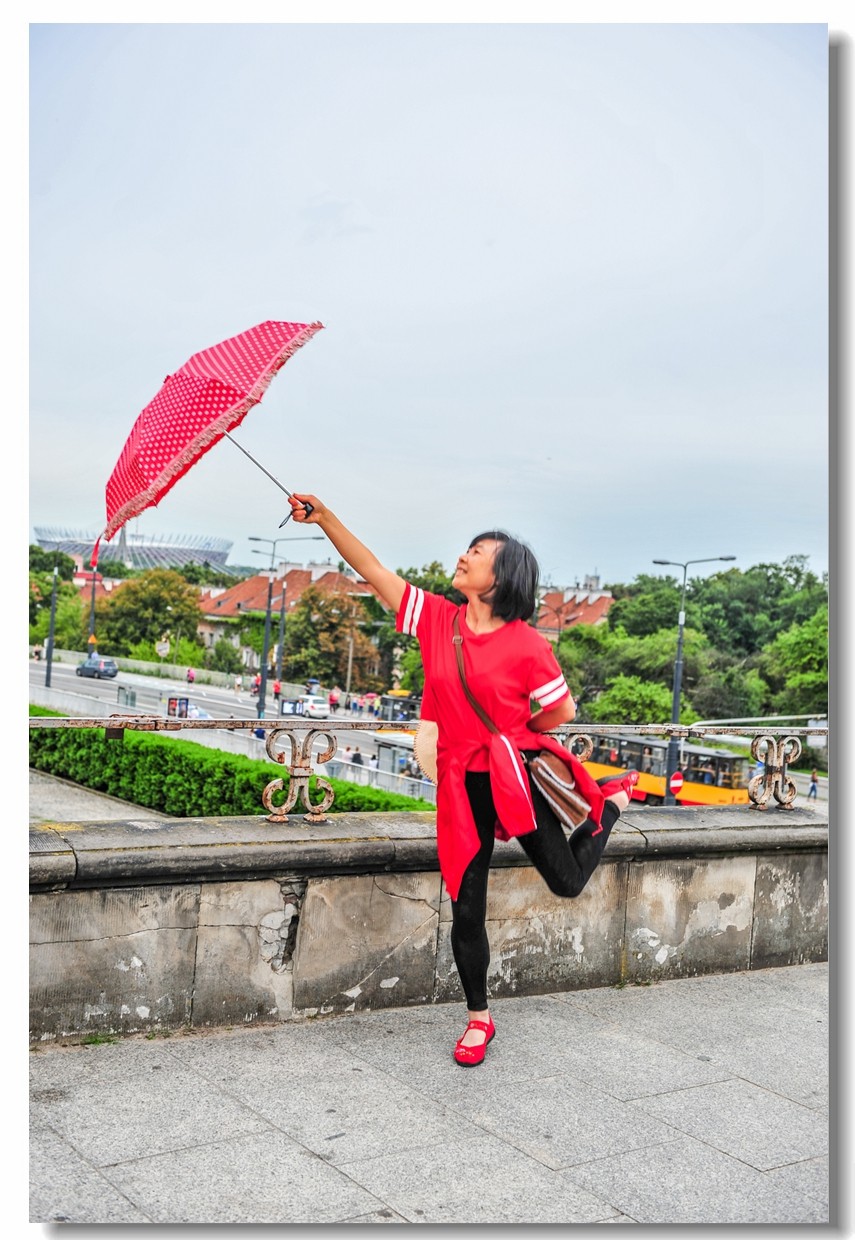 人在波兰老城（华沙）