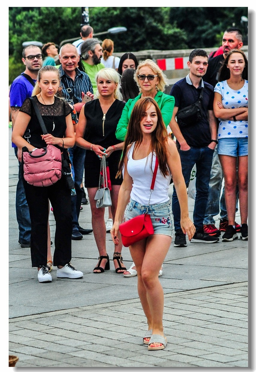 人在波兰老城（华沙）