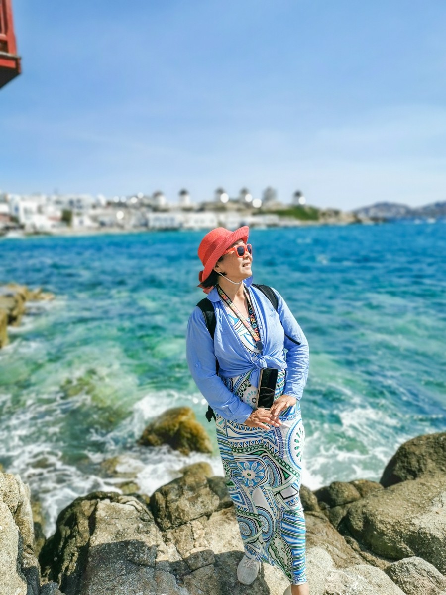 摄影“米岛”（Mykros）希腊