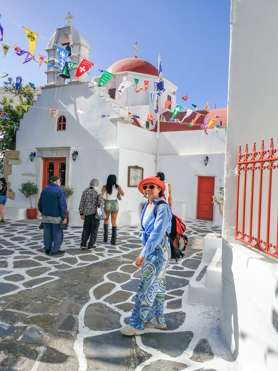 摄影“米岛”（Mykros）希腊