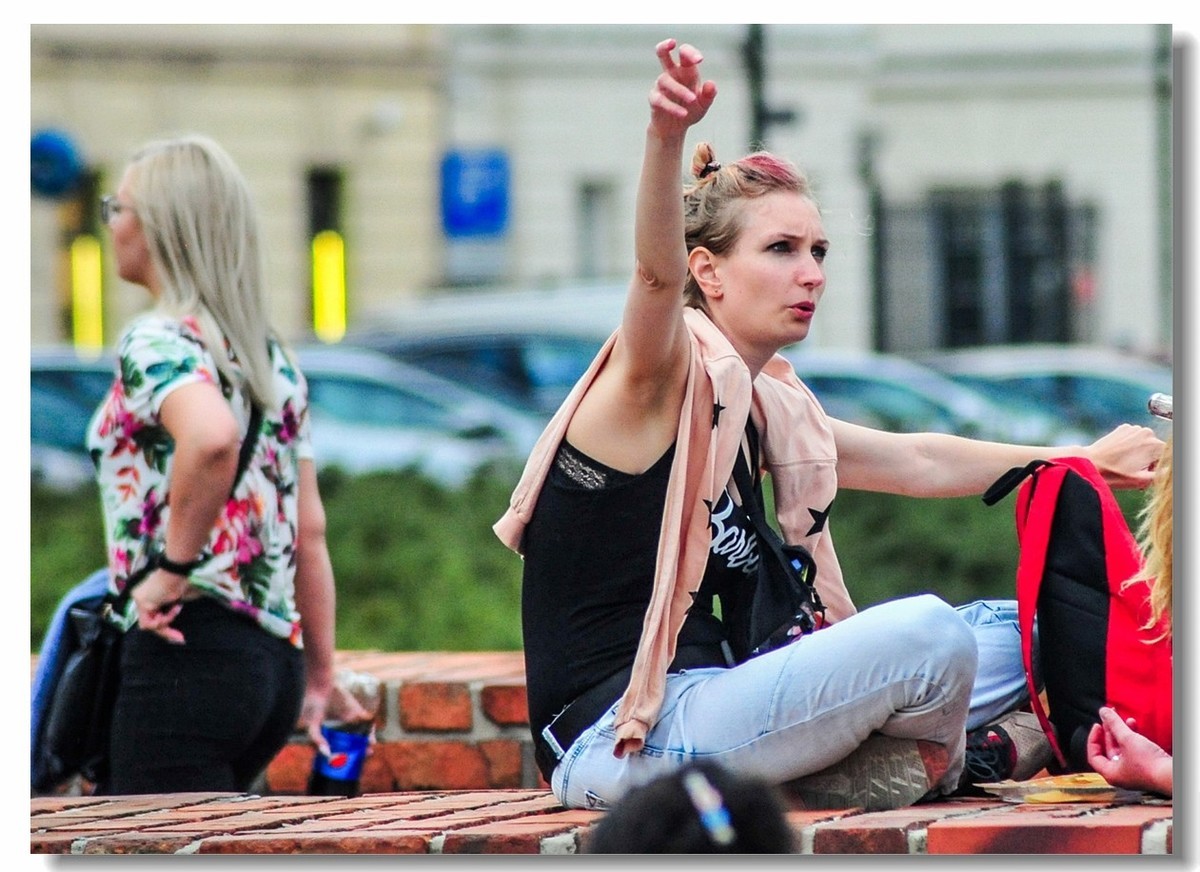 人在波兰老城（华沙）