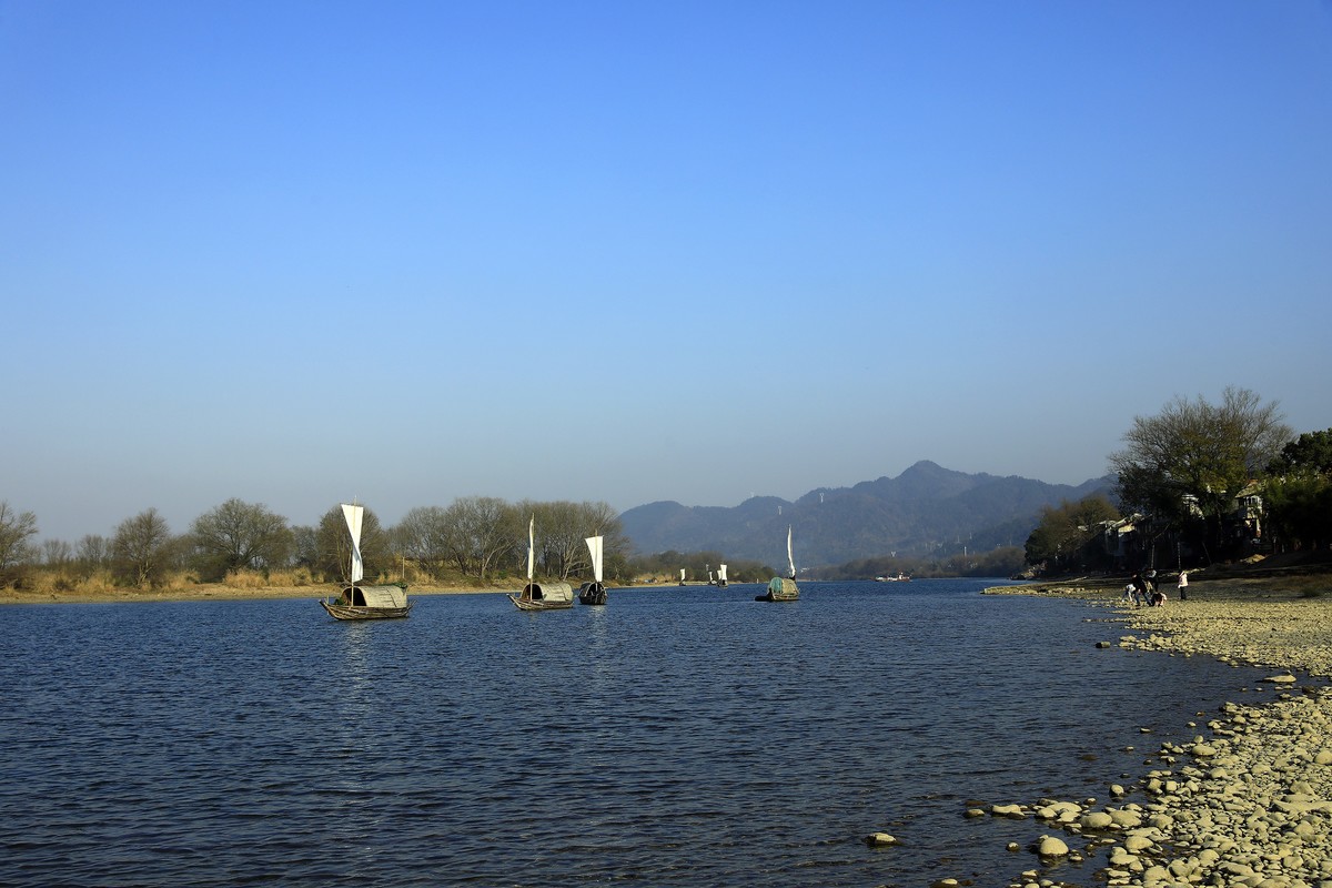 瓯江帆影--丽水古堰画乡风景区