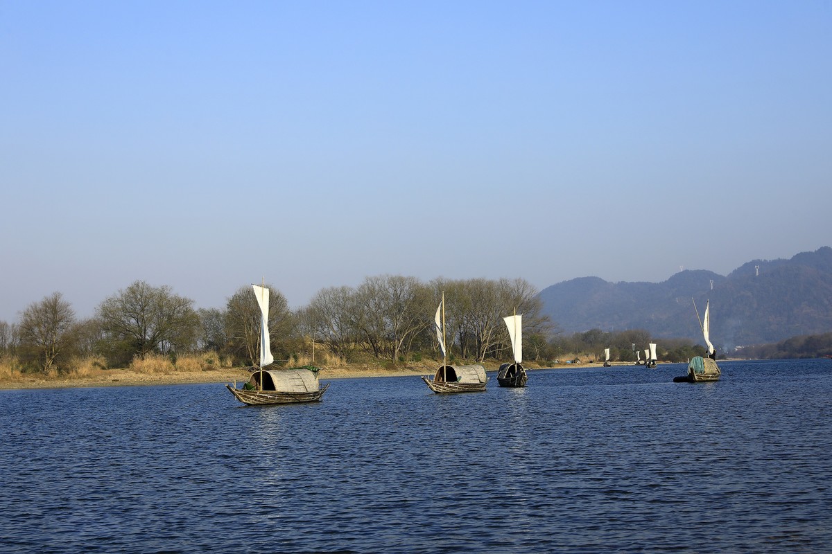瓯江帆影--丽水古堰画乡风景区