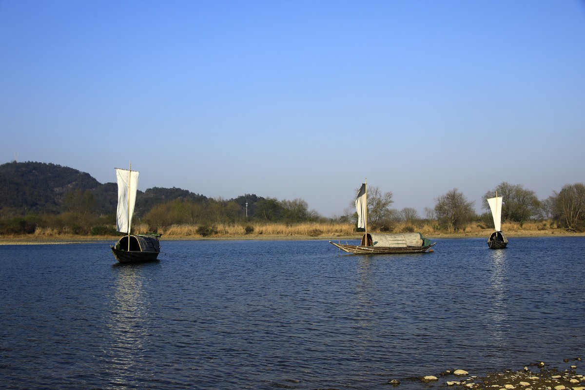 瓯江帆影--丽水古堰画乡风景区