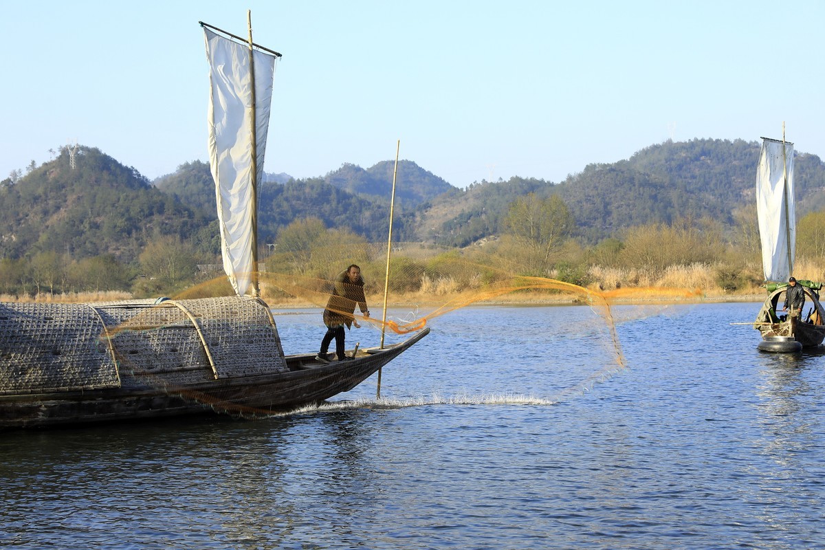 瓯江帆影--丽水古堰画乡风景区
