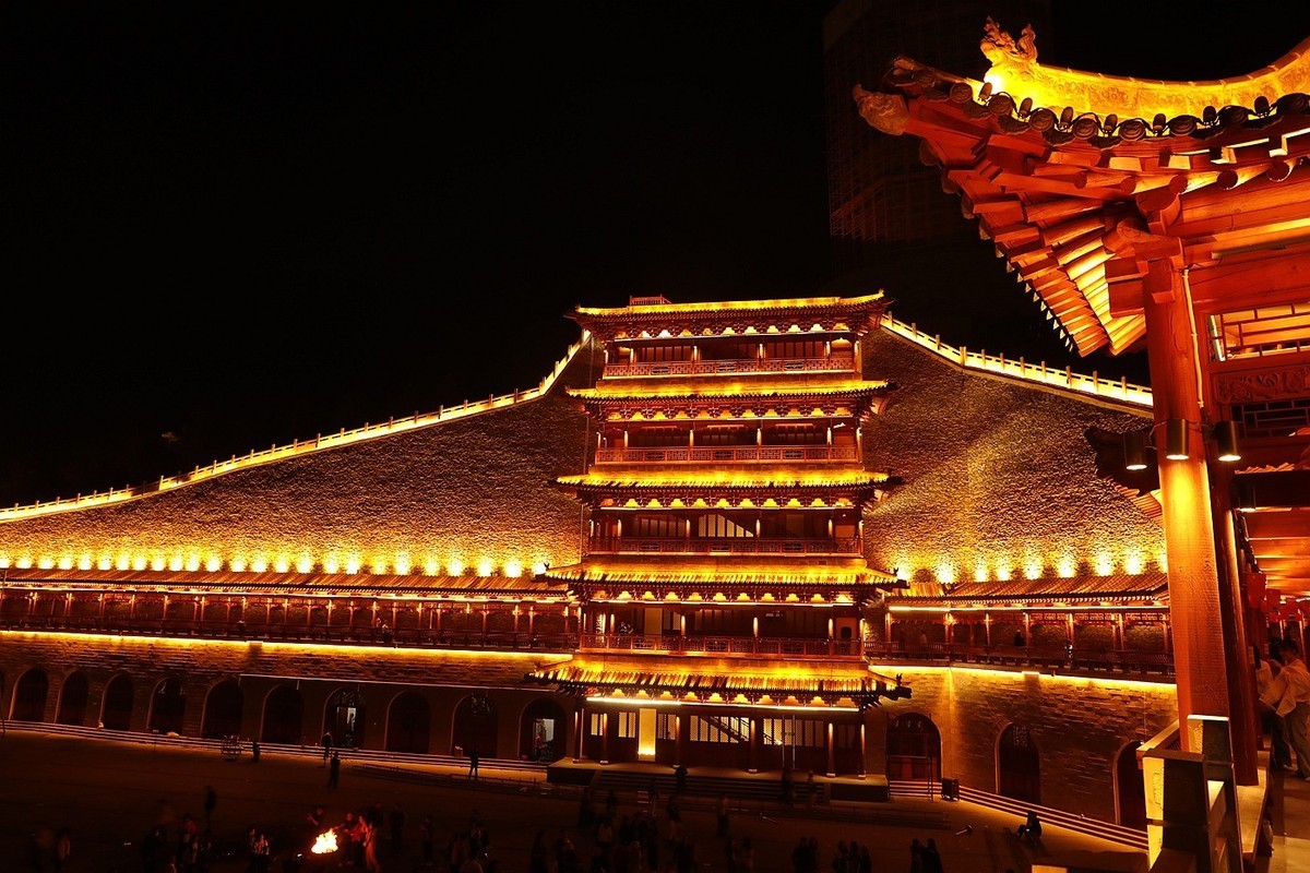 忻州古城之一古城夜景-中关村在线摄影论坛