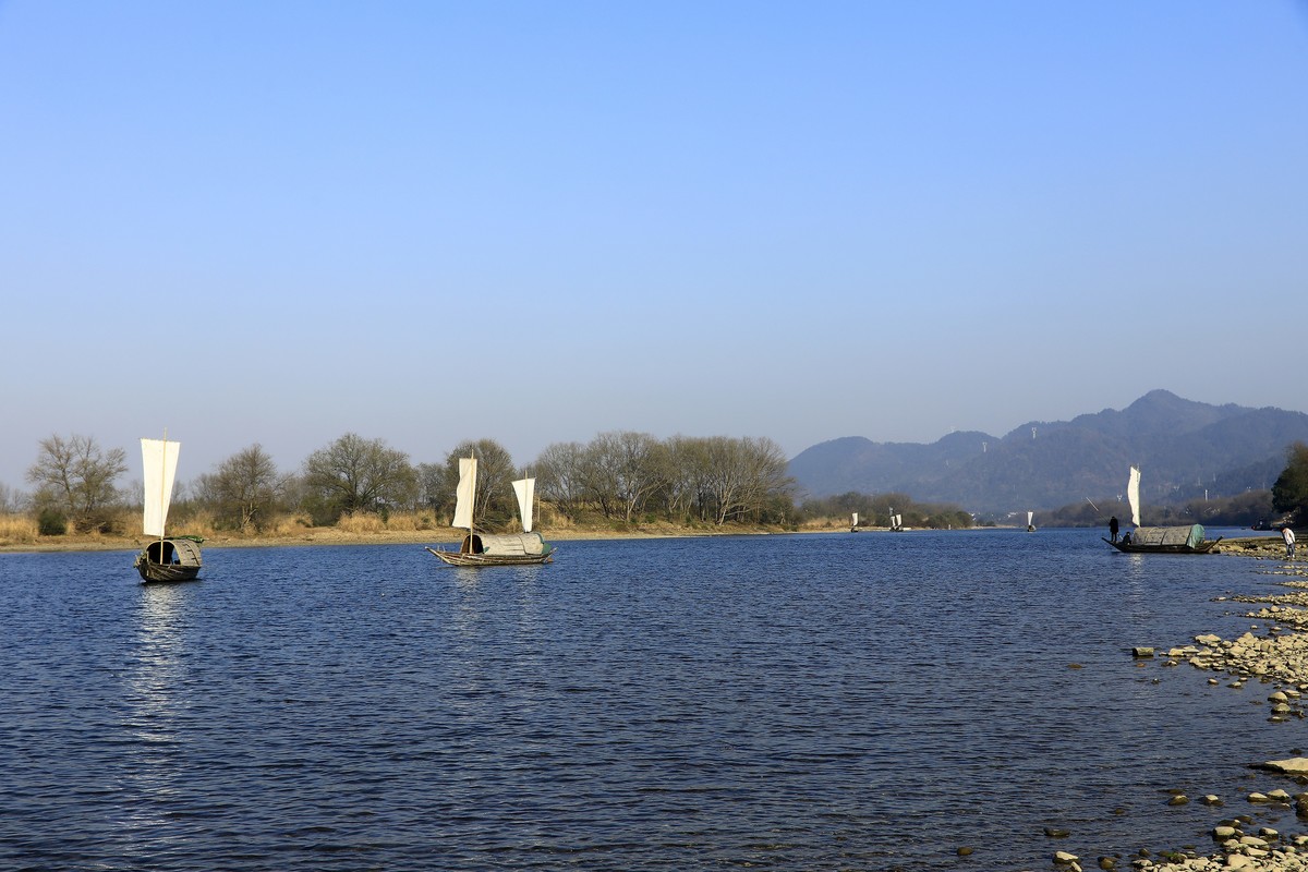 瓯江帆影--丽水古堰画乡风景区