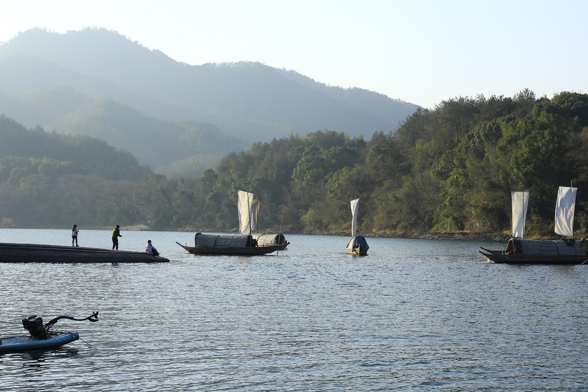 瓯江帆影--丽水古堰画乡风景区