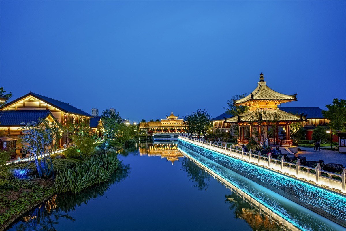 溧水无想水镇夜景