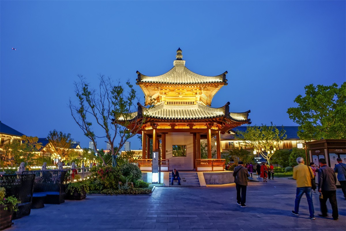 溧水无想水镇夜景