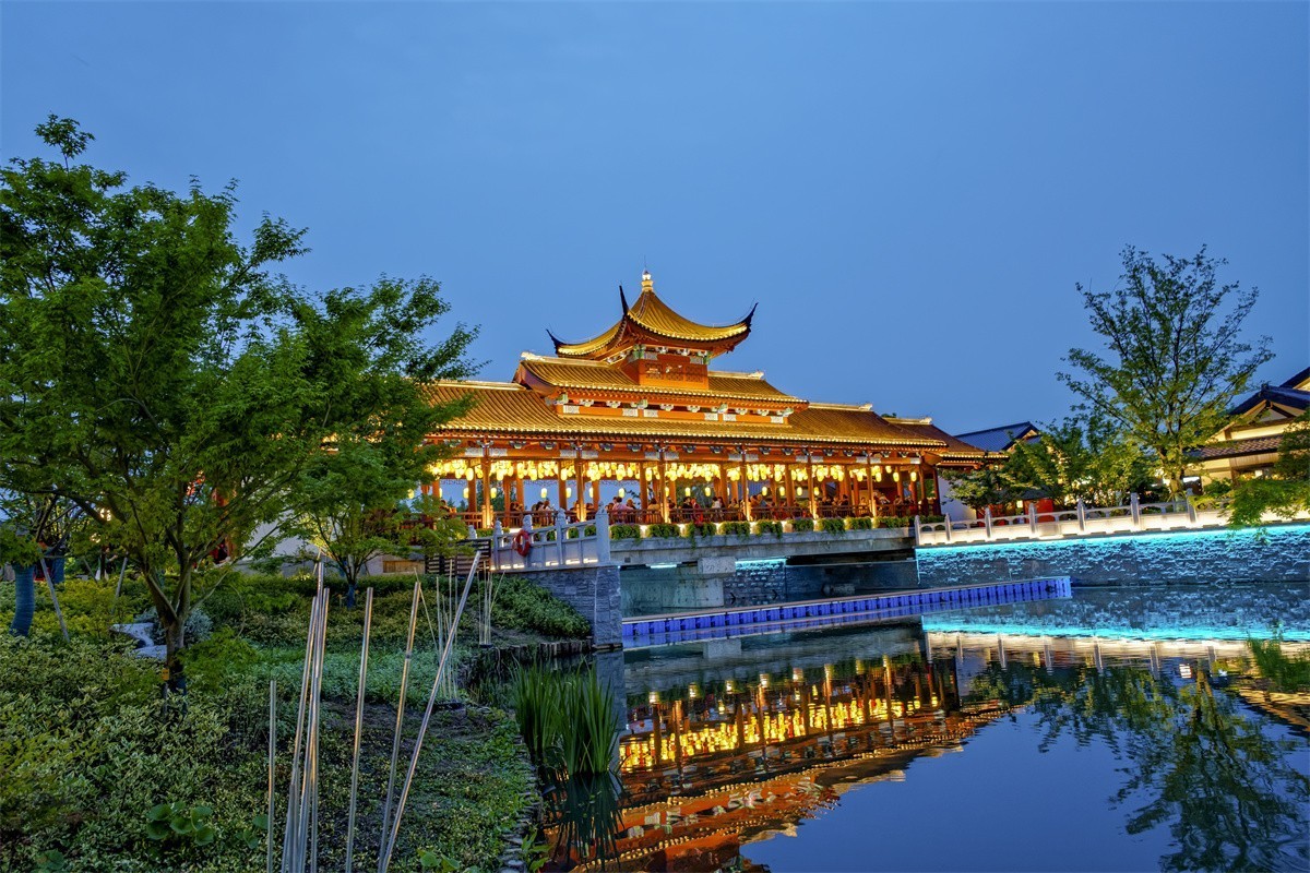 溧水无想水镇夜景