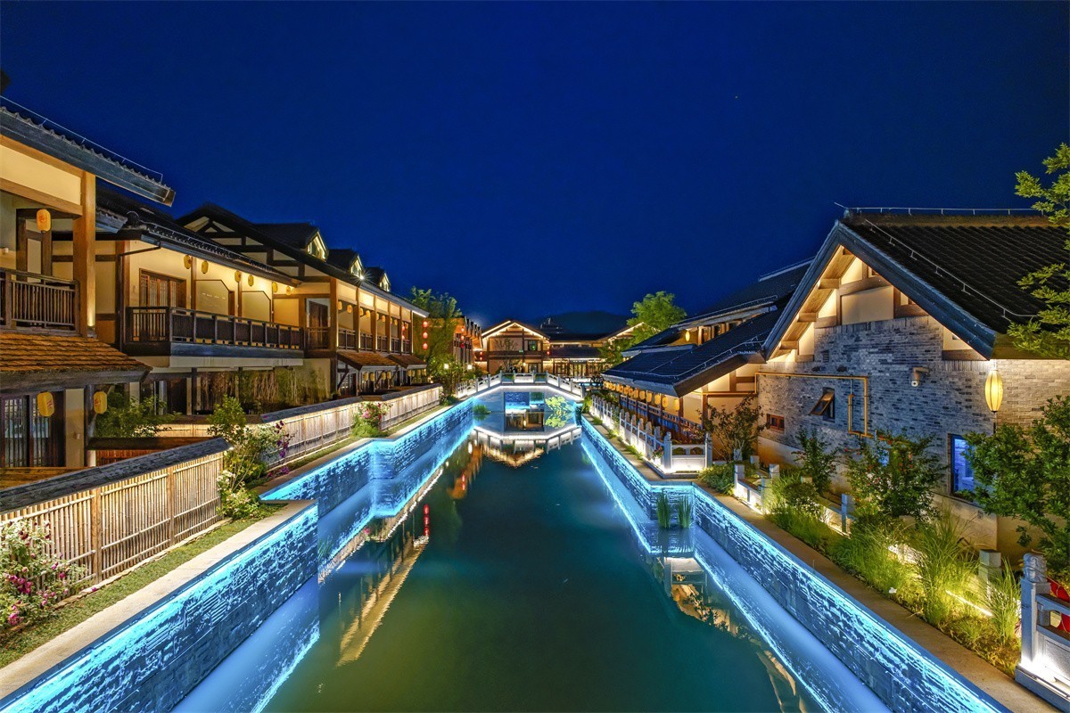 溧水无想水镇夜景