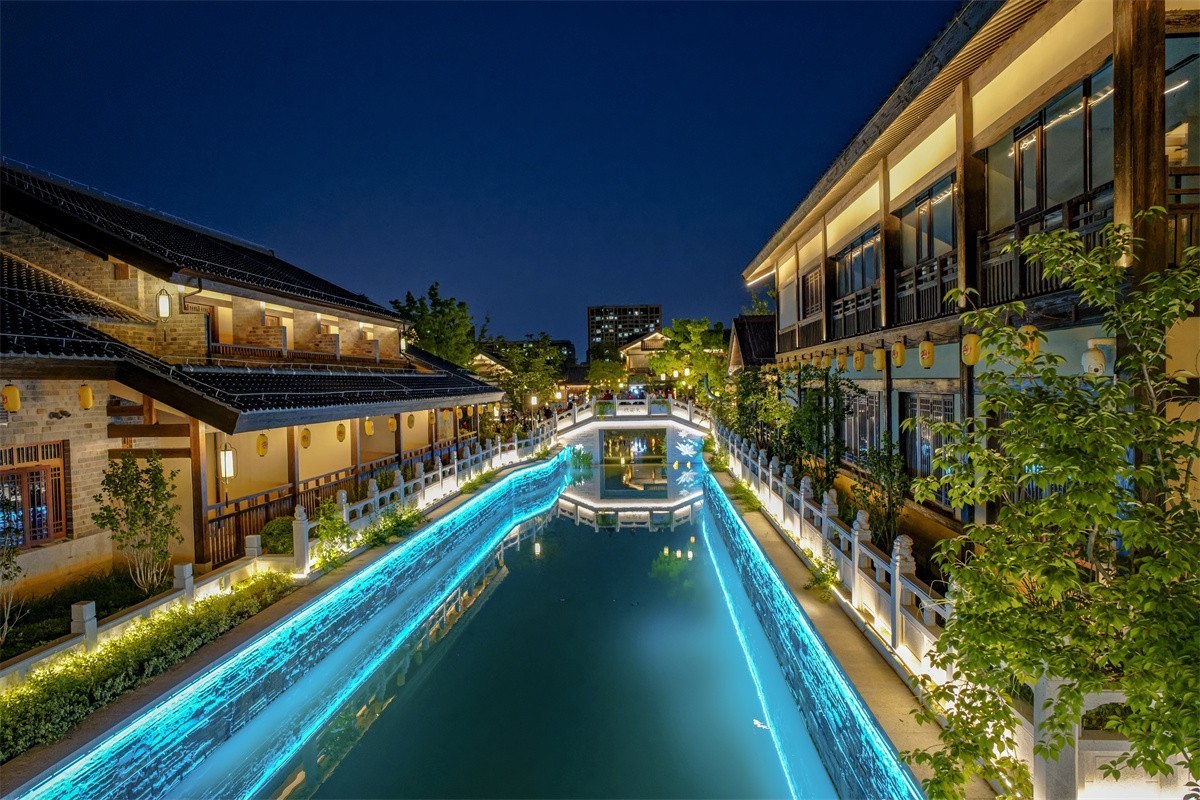 溧水无想水镇夜景