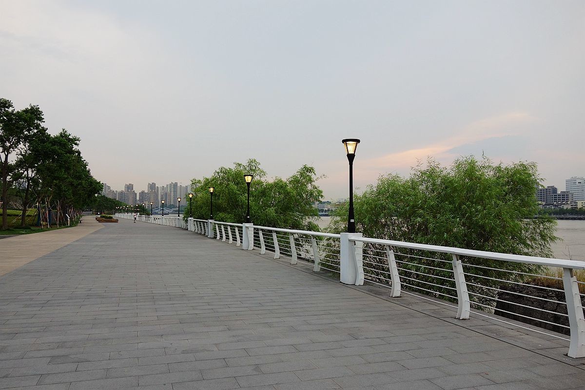 前滩滨江黄昏景色-中关村在线摄影论坛