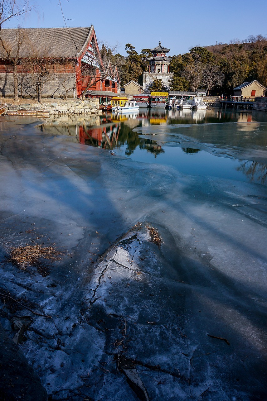 炎热暑天回顾冰封颐和园 一