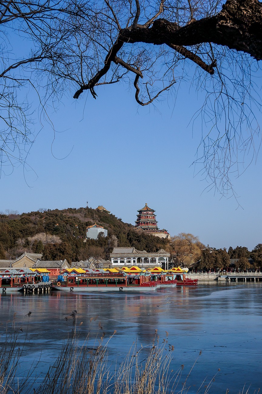 炎热暑天回顾冰封颐和园 一