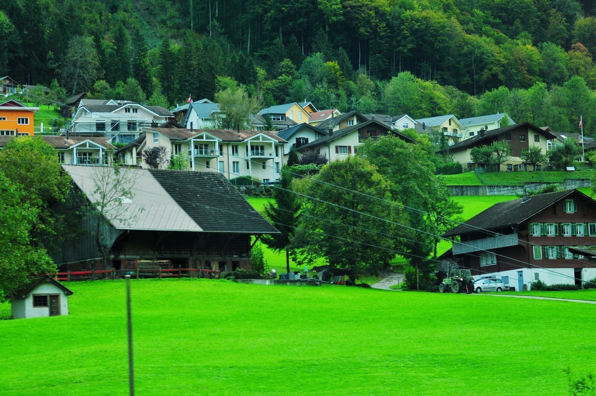 欧洲十年前14-24  70-2002.8瑞士阿尔卑斯雪山随拍七