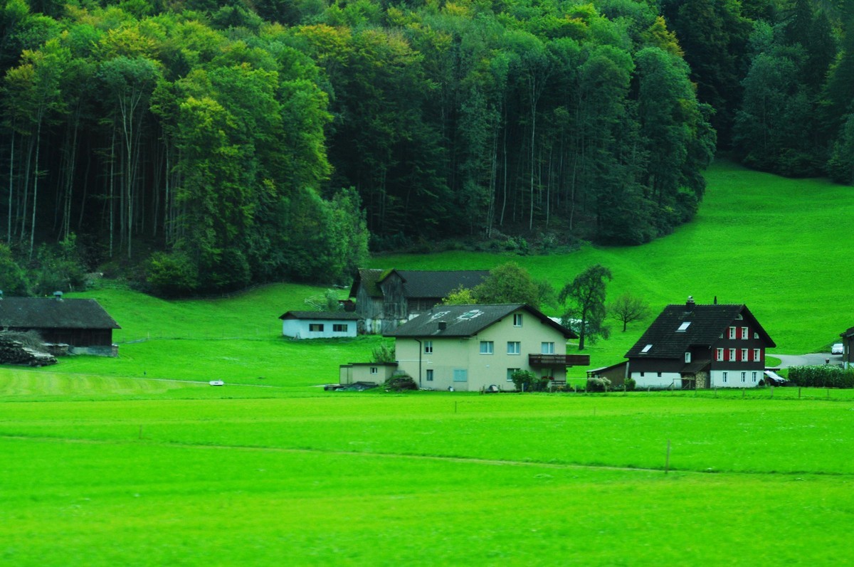 欧洲十年前14-24  70-2002.8瑞士阿尔卑斯雪山随拍七