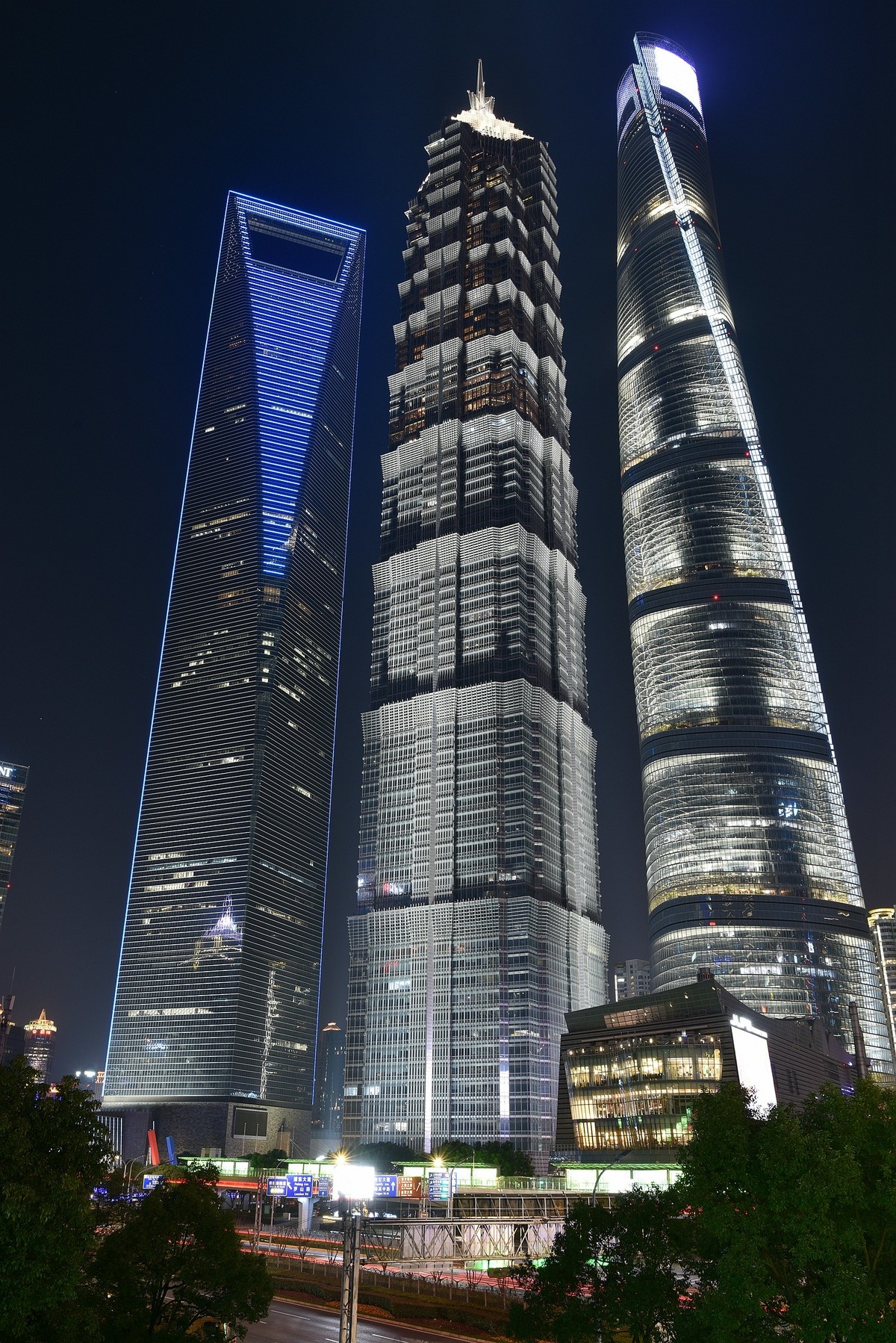 新年元旦，上海陆家嘴灿烂夜景-3