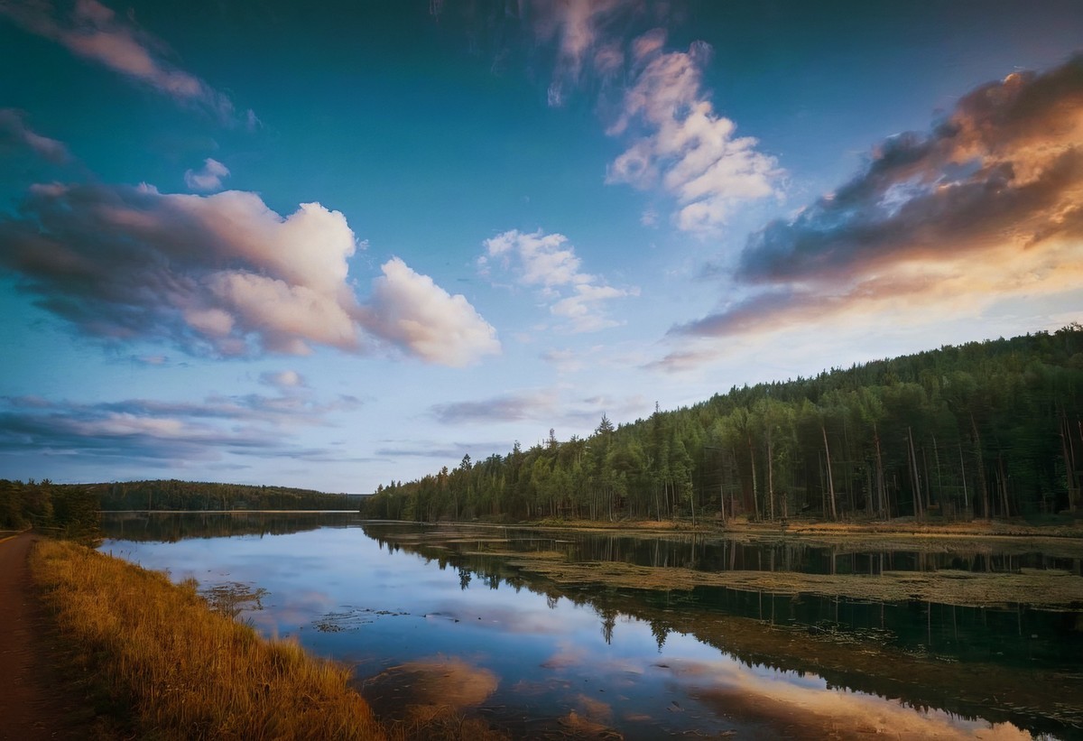 湖泊给予的温柔慰藉