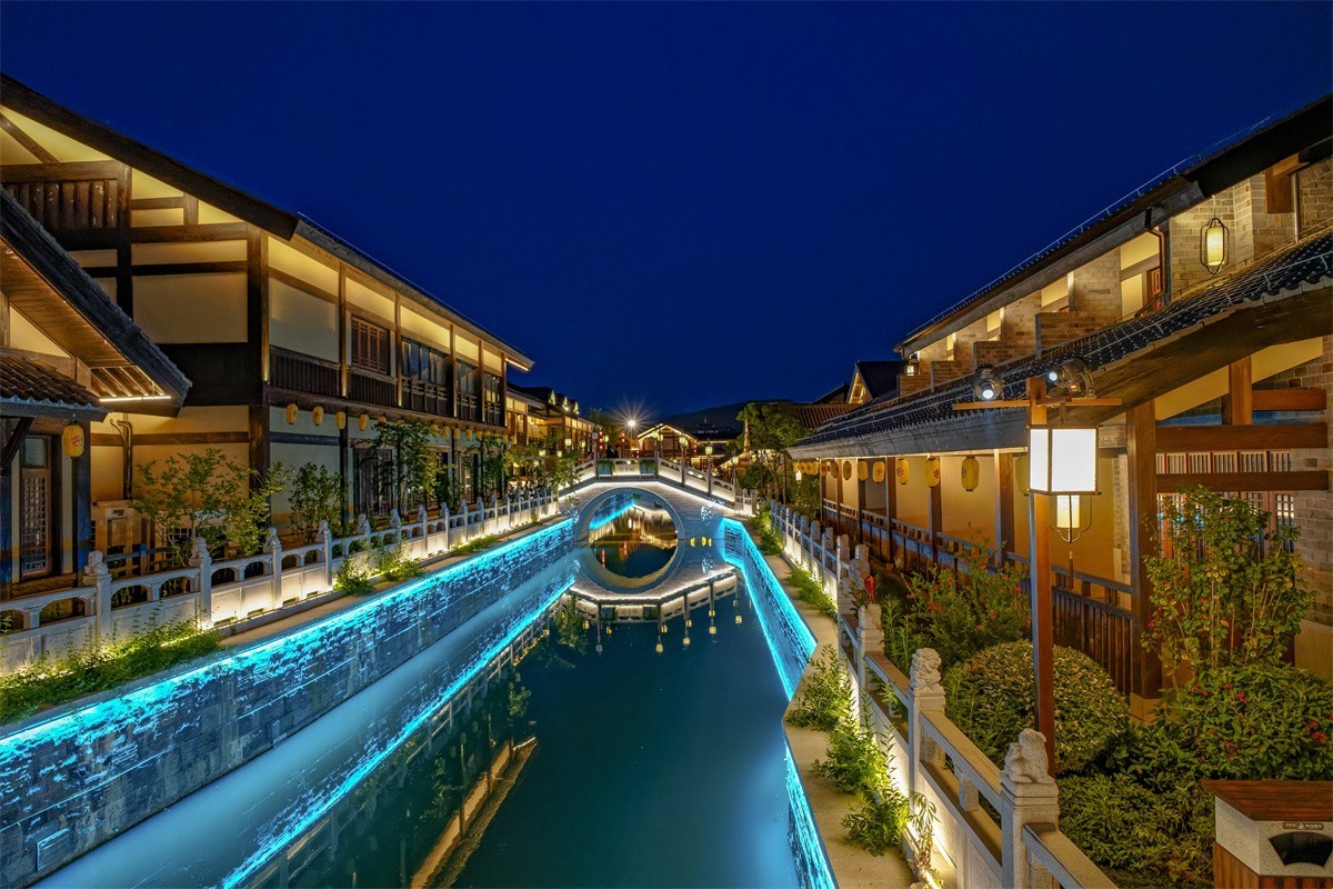 溧水无想水镇夜景