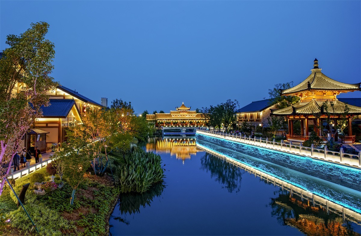 溧水无想水镇夜景