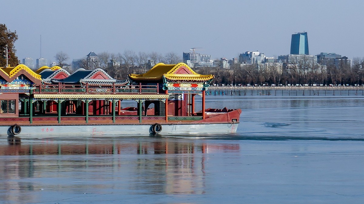 炎热暑天回顾冰封颐和园 一