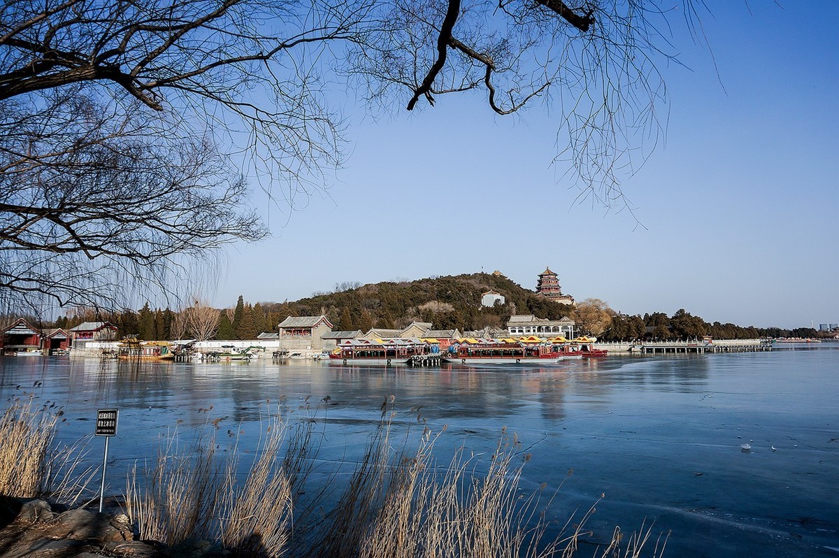 炎热暑天回顾冰封颐和园 一