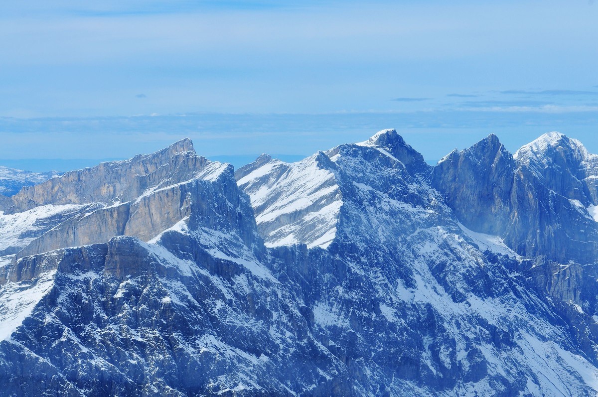 欧洲十年前14-24  70-2002.8瑞士阿尔卑斯雪山随拍七
