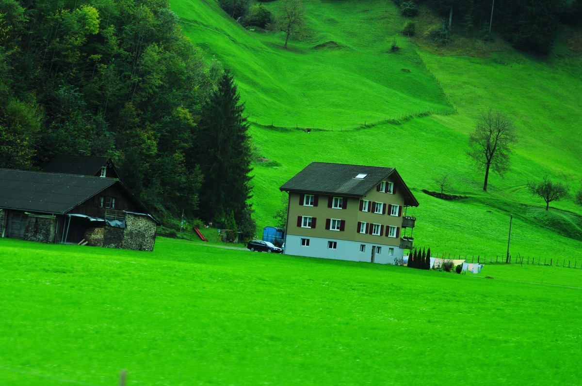 欧洲十年前14-24  70-2002.8瑞士阿尔卑斯雪山随拍七