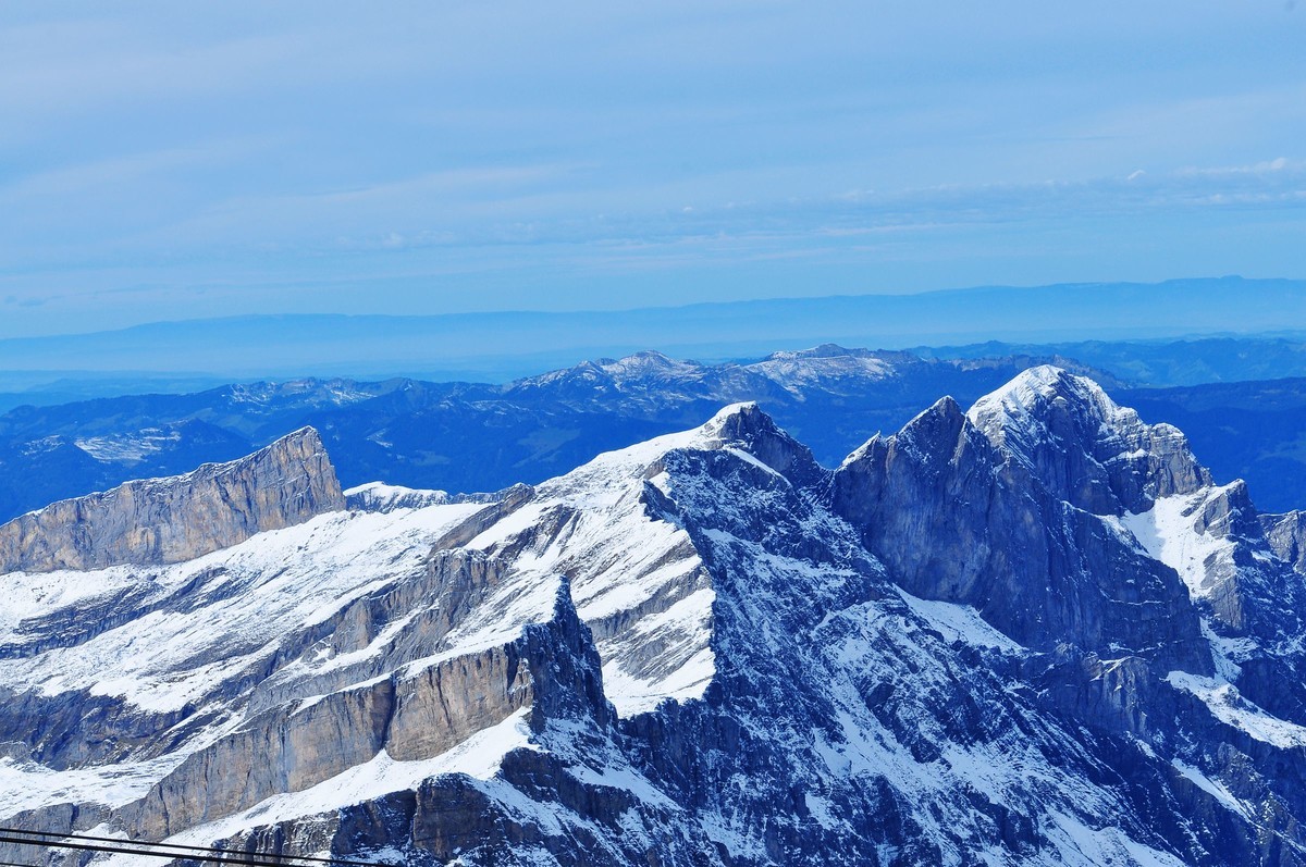 欧洲十年前14-24  70-2002.8瑞士阿尔卑斯雪山随拍七