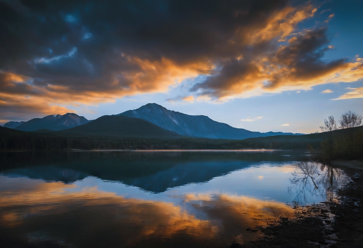 湖泊给予的温柔慰藉