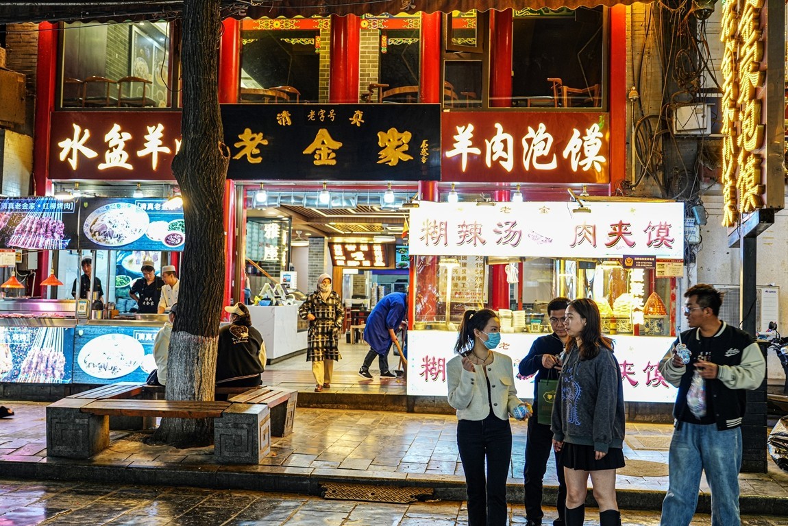 夜游--西安钟鼓楼【5】回民街--续完