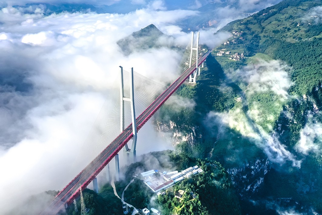 世界第一高桥——北盘江第一桥掠影