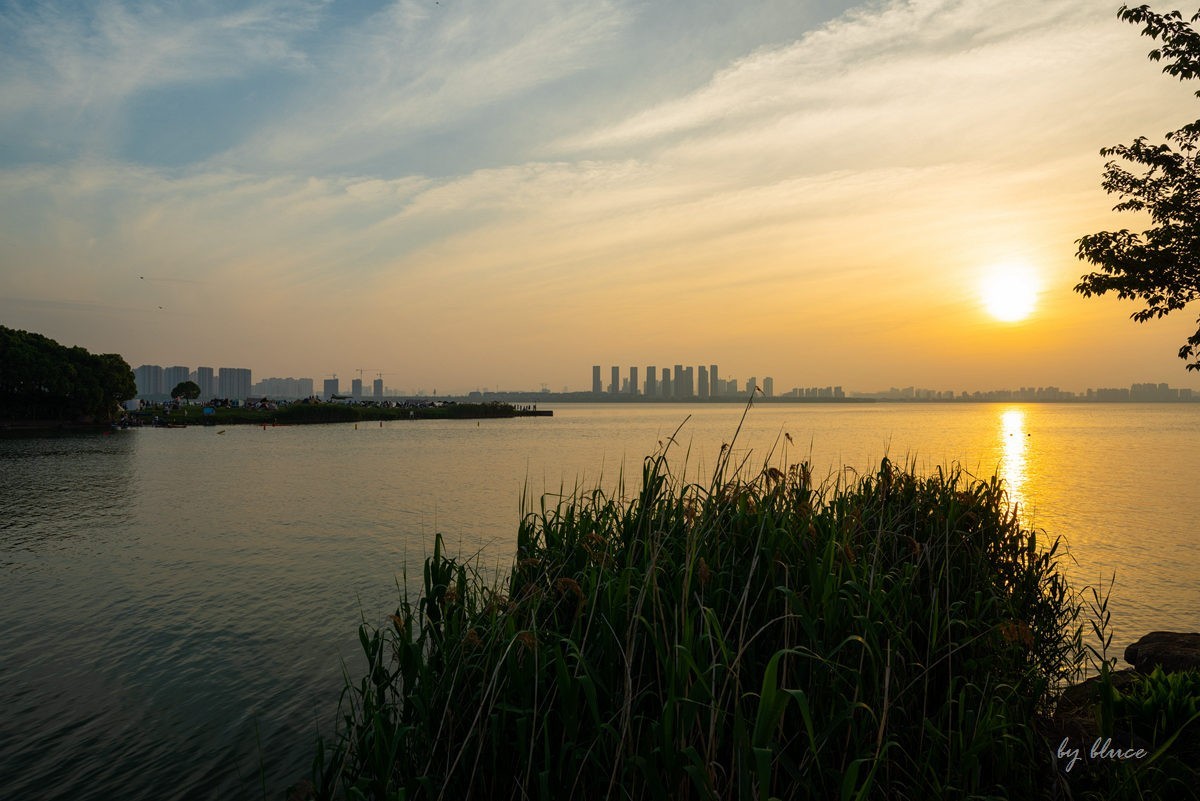 独墅湖那一抹夕阳 中关村在线摄影论坛 