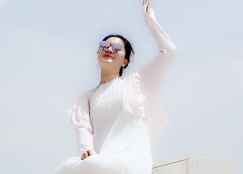 《不老松：纪实摄影》二游东戴河：海滨！环卫志願者！海滨丽人留影！