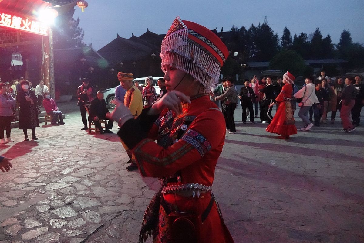 土家族的篝火晚会